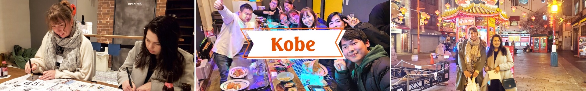 Kobe Motomachi Japanese Calligraphy Experience & Bar Hopping Tour