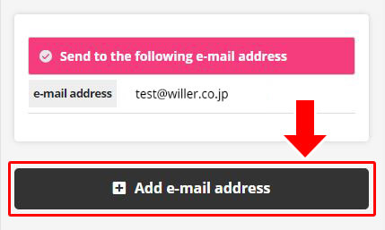 Select the email address for booking confirmation.