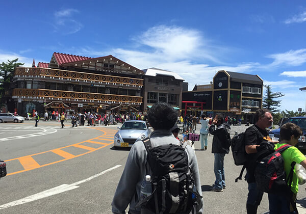 Here we are arrived in Fifth station of Mt.Fuji
