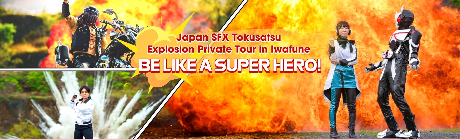 Japan SFX Tokusatsu Explosion Private Tour in Iwafune