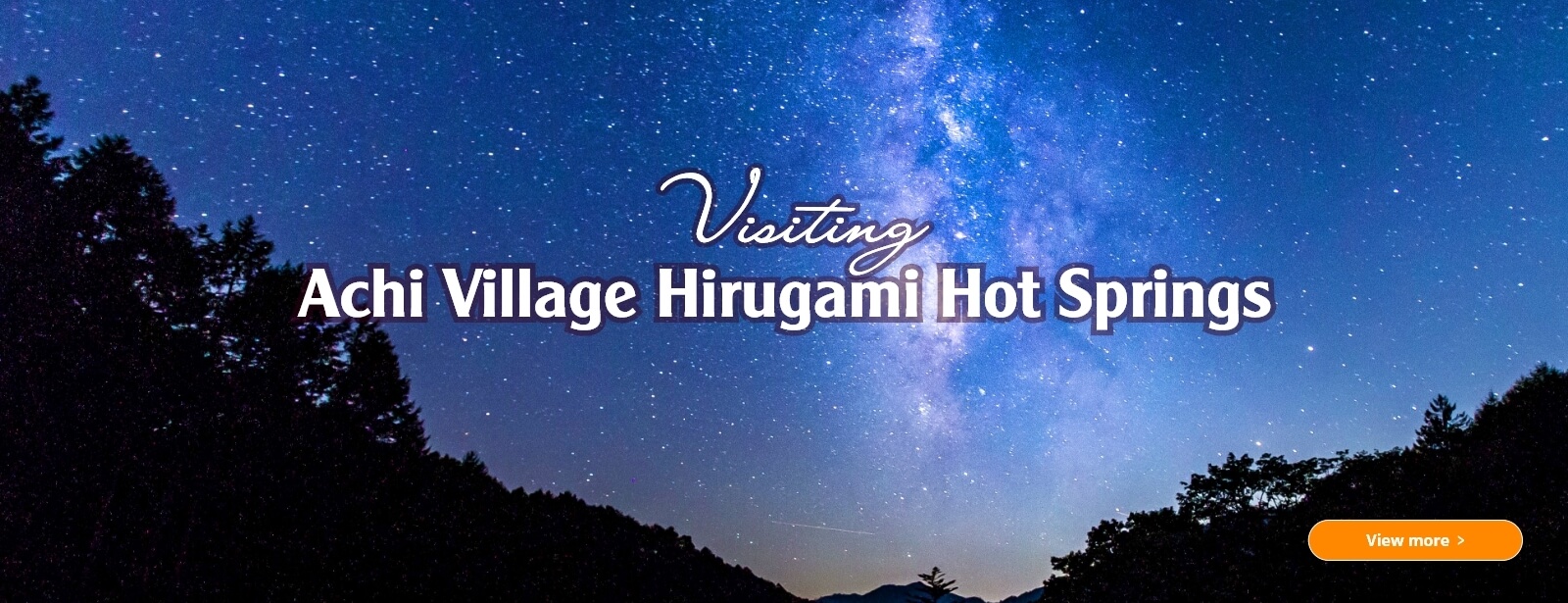 1Visiting Achi Village Hirugami Hot Springs